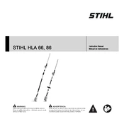 Stihl HLA 66 HLA 86 manual cover