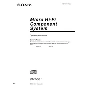 Sony CMT-CQ1 manual cover