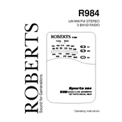 Roberts R984 Sports 984 Pocket 0 manual cover