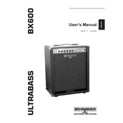 Behringer Ultrabass BX600 manual cover