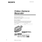 Sony CCD-TRV75 Hi8 manual cover