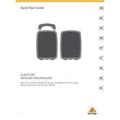 Behringer MPA40BT PRO manual cover