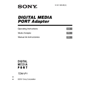 Sony TDM-iP1 manual cover