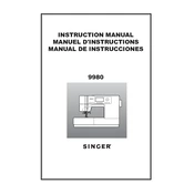 Singer 9980 manual cover