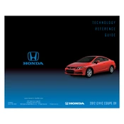 Honda Civic Coupe DX 2012 Technology manual cover