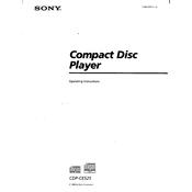 Sony CDP-CE525 manual cover