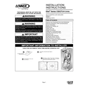 Lennox CBX27UH manual cover