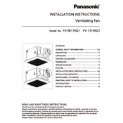 Panasonic FV-0811RQ1, FV-1315RQ1