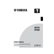 Yamaha XF375NSA manual cover