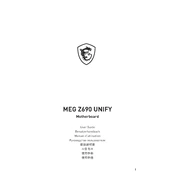 MSI MEG Z690 Unify manual cover