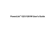 Epson PowerLite 1221 manual cover