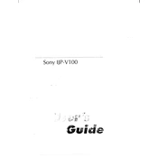 Sony IJP-V100 manual cover