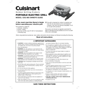 Cuisinart CEG-980 manual cover