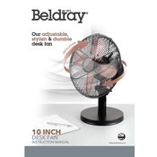 Beldray EH3266RG 10 Inch Desk Fan manual cover