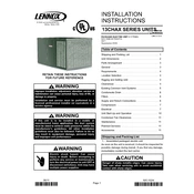 Lennox 13CHAX manual cover