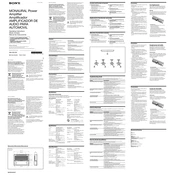 Sony XM-GS100 manual cover