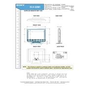 Sony KLV-32M1 manual cover