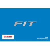 Honda Fit 2019 manual cover