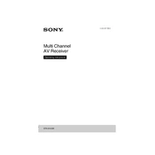 Sony STR-DN1030 manual cover