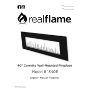 Realflame 1340E manual cover