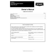 Bryant 619PHA manual cover