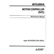 Mitsubishi Electric A373CPU P21 R21 manual cover