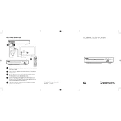 Goodmans B&M Compact DVD Player 355881 manual cover