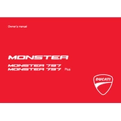 Ducati Monster 797 2018 manual cover