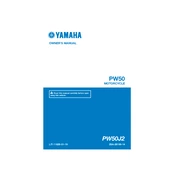 Yamaha PW50J2 PW50 2019 manual cover