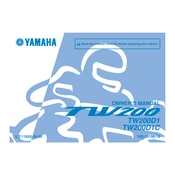 Yamaha TW200D1, TW200D1C TW200 2013 manual cover