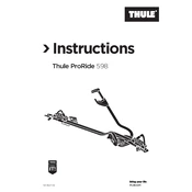 Thule ProRide 598 manual cover