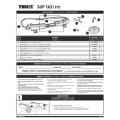 Thule Sup Taxi 810 manual cover