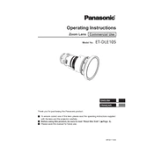 Panasonic ET-DLE105 manual cover