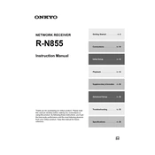 Onkyo R N855 manual cover