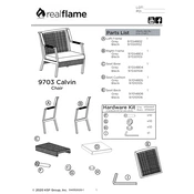 Realflame 9703 Calvin manual cover