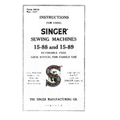 Singer 15-88, 15-89, 15-90 manual cover