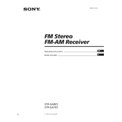 Sony STR-GA7ES manual cover