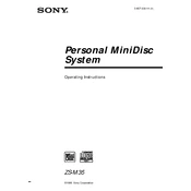 Sony ZS-M35 manual cover