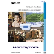 Sony HDR-XR100 manual cover