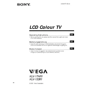 Sony KLV-15HR1 manual cover