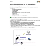 3jTech 3G Super Modem with BT manual cover