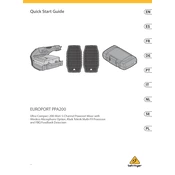 Behringer PPA200 manual cover