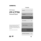 Onkyo DV CP706 manual cover