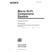 Sony CMT-CP300 manual cover