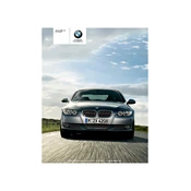 BMW 328i Convertible (with iDrive) 3 Series 2009 manual cover