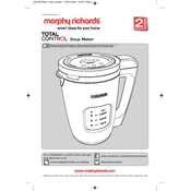 Morphy Richards 501020 Total Control manual cover