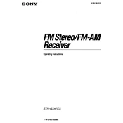 Sony STR-GX47ES manual cover