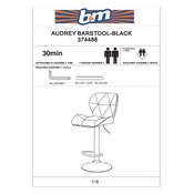 Audrey B&M Barstool Black 374486 manual cover