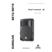 Behringer B212 manual cover