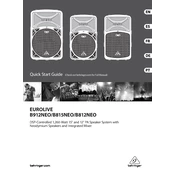 Behringer B812NEO manual cover